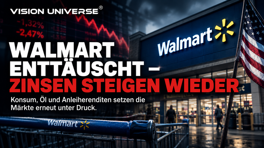 Walmart enttäuscht, Renditen steigen wieder – das belastet heute die Börse